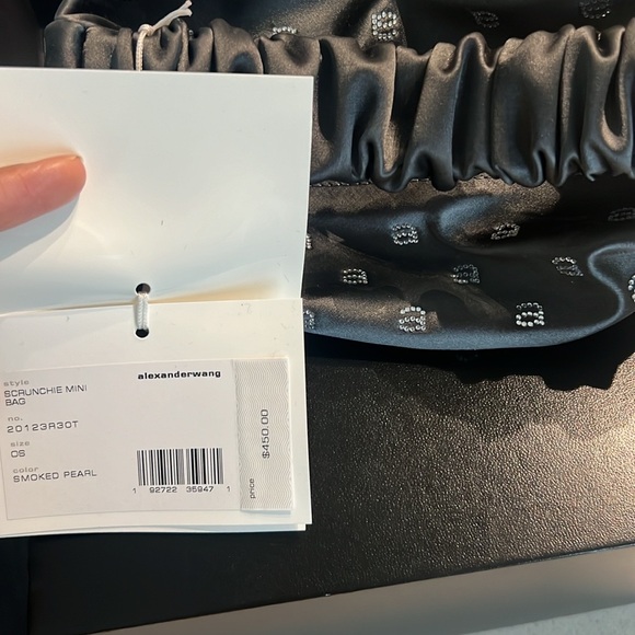 Alexander Wang scrunchie mini bag in satin - Picture 3 of 6